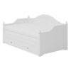 Twin Size Daybed With Extendable Trundle And Storage Drawers, Cottage Style - White - Image 9