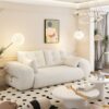 Human Dog Bed, Lazy Sofa Couch, Multifunctional Foldable Sofa Bed, 3 In 1 Teddy Fabric Sleeper Sofa Bed For Living Room Guest Bed, Playroom - Beige - Image 6
