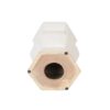 Contemporary Ceramic Drum Stool Indoor / Outdoor Side Table Glazed Accent Garden Stool - White - Image 9
