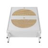 2 Door Shoe Rack, Rattan, Double Layer, Suitable For Living Room, Hallway - White - Image 20
