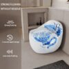Modern Egg Shape Toilet 1.28 Gpf Single Flush Ceramic - White - Image 5
