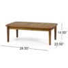 Emmry - Outdoor Loveseat Set With Coffee Table - Teak - Image 5