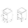 Mobile Charging Cart For Tablets Laptops 35 Device Capacity Matt Metal - Matt Black - Image 14