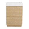 Modern Bathroom Vanities With Single Sink Combo - Oak - Image 12
