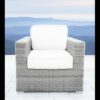 6 Person All Weather Rattan Patio Seating Set With Cushions - Gray Mix - Image 4