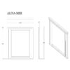 Adalid - Square Shaped Mirror With LED Lighting And Glittered Detailing - White - Image 3