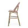 Outdoor Rattan French Barstool Set With Rust / Wicker And, Seat Height - Rust Red / White - Image 9