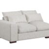 Tatman - Linen Blend Sectional With 2 Ottomans - Beige - Image 4