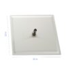 Square Rainfall Shower Head Stainless Steel, Full Body Coverage, Modern Wall / Ceiling Mount - Brushed Nickel - Image 3