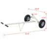 Trailer Dolly With Pneumatic Tires 600 Lb. Capacity Heavy Duty Steel - Gray - Image 3