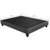 14" Full Size Upholstered Platform Bed Base, Mattress Foundation - Dark Gray - Image 2