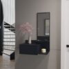 Lowell - Floating Hallway Cabinet, Space Saving Design - Black - Image 2