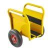 Heavy Duty Panel Dolly, Slab Dolly With 2 Nice Handles, 10" Solid Rubber Tires, Super Weight Capacity 1000 Lbs, All Terrain Movement For Heavy Drywall Sheet & Door Material - Yellow - Image 5