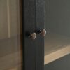 Mid Century Modern Style Tall Display Cabinet With Glass Doors For Collectibles - Black - Image 11