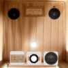 1 Person Far Infrared Standard Indoor Sauna Room - Red Cedar - Image 11