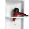 Bathroom Wall Mounted Storage Rack With Float Mounting Design, Durable Plywood - Glossy White - Image 16