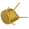 2 Piece Durable Single Chair With Mesh Hollow Out Design -Yellowish Brown - Image 4