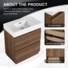 Modern Freestanding Bathroom Vanities With Single Sink Combo - Brown - Image 6