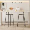 Boho Style Handwoven Paper Rope Counter Stools (Set of 2) - Creamy White - Image 4