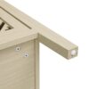 Hollowed Out Cabinet With 4 Doors, American Furniture, Suitable For Bedroom, Living Room, Study - Natural - Image 20