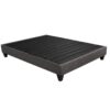 14" California King Size Upholstered Platform Bed Base, Mattress Foundation - Dark Gray - Image 3