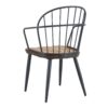 Contemporary Indoor Dining Set With Metal Legs, Birch, And Metal - Black / Natural - Image 14