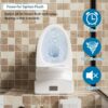 Elegant One Piece Toilet With Tornado Dual Flush, Siphonic S Trap 12", Soft Close Seat, Dual Flush, Ada Height, Glossy - Gloss White - Image 12