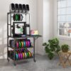 Heavy Duty 3D Printer Stand With Filament Storage Rack - Black - Image 10