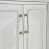 Freestanding Double Bathroom Vanity With Extra Black Handles - White - Image 13