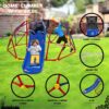 Innovative Dome Climber With Slide And Climbing Stones - Blue / Red - Image 5