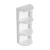Bathroom Wall Mounted Storage Rack With Float Mounting Design, Durable Plywood - Glossy White - Image 7