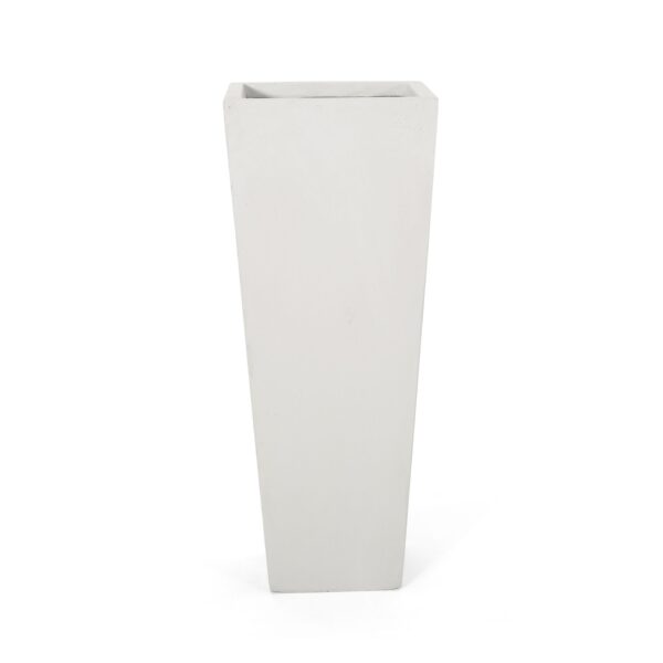 Cast Planter Magnesium Oxide - Matte White