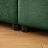 2 Seater Sofa With Storage Seat And Cylindrical Backrest Modern Fabric Loveseat - Green - Image 10
