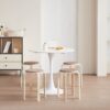 Stackable Stools (Set of 4), Round Backless Chairs For Dining Room, Kitchen, Classroom - Coffee - Image 4