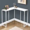 Corner Accent Console Table For Entryway, Contemporary And Modern - White - Image 9