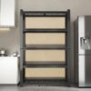 Heavy Duty 5 Tier Adjustable Metal Mesh Storage Rack With 2000 Lbs Capacity - Brushed Nickel - Image 11