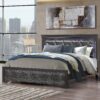 Shaker - Full Bed With LED Lighting And Tufted Headboard - Metallic Gray - Image 2