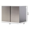Nova Series - Wood Base Door Wall Mounted Garage Cabinet Soft Closing Water Resistant - Dark Gray - Image 3