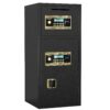 Large Double Door Coin Operated Safe, Digital Security Safe With Fireproof And Waterproof Bag, 7.0 Cubic Feet Safe Box With Hidden Code Function For Home, Office And Hotel - Black - Image 2