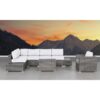 Weather Resistant 9 Piece Wicker Seating Group With Premium Cushions - Gray Mix - Image 3