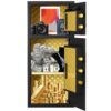 Large Double Door Coin Operated Safe, Digital Security Safe With Fireproof And Waterproof Bag, 7.0 Cubic Feet Safe Box With Hidden Code Function For Home, Office And Hotel - Black - Image 11