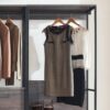 Monica - Wood Walk In Closet System With Powder Coated Metal Frame And Melamine - Rustic - Image 8