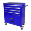 4 Drawers Multifunctional Tool Cart With Wheels - Blue - Image 4