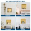 12" X 12" Stainless Steel Shower Niche With Seamless Design For Bathroom Storage - Gold - Image 8