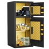 Large Double Door Coin Operated Safe, Digital Security Safe With Fireproof And Waterproof Bag, 7.0 Cubic Feet Safe Box With Hidden Code Function For Home, Office And Hotel - Black - Image 7