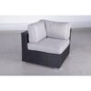 Luxurious Wicker Patio Sectional With Weather Resistant Sunbrella Cushions - Black - Image 9