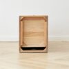 Free-Standing Corner Storage Cabinet For Living Room, Four Drawers - Solid Oak - Image 8