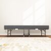 Twin Folding Bed With Memory Foam Mattress Portable Rollaway Bed Sturdy Metal Frame - Brushed Nickel - Image 13