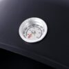 Heavy Duty Round Bbq Grill 17" Steel Charcoal Smoker For Outdoor Cooking - Black - Image 15