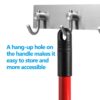 Ultra Fine Fiber Twist Mop With 57.5 Inch Long Handle For Dry And Wet Floor Cleaning - Red - Image 7
